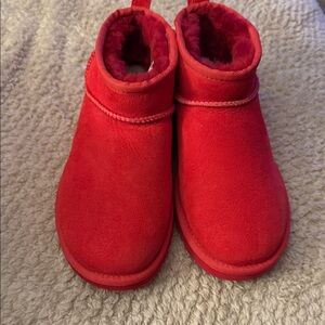 UGG Women’s Red Fur-Lined Boots